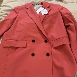 Brand new pink wool flannel blazer